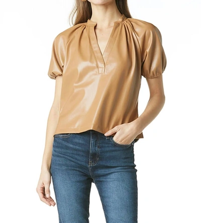 Shop Tart Collections Alora Top In Soft Brown In Gold