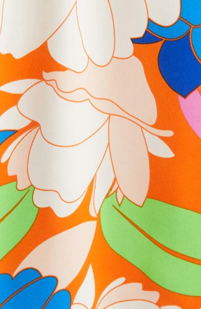 Shop Sam Edelman Floral Wrap Maxi Dress In Orange Multi