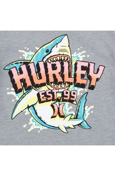 Shop Hurley Big Bite T-shirt & Shorts Set In Black/ Grey
