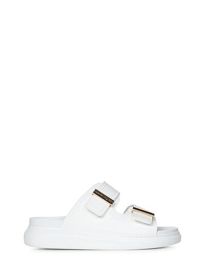 Shop Alexander Mcqueen Hybrid Sandals In Bianco