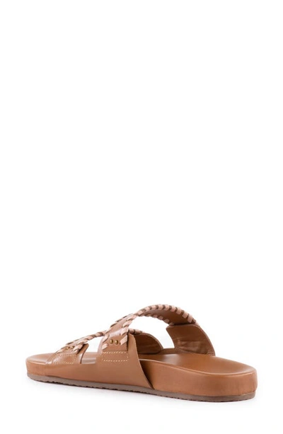 Shop Seychelles Catch A Wave Whipstitch Sandal In Tan/blush