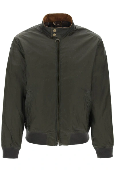 Shop Barbour Giacca Cerata Royston In Green