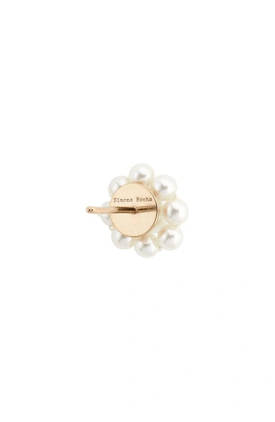 Shop Simone Rocha Mini Daisy Imitation Pearl Stud Earrings