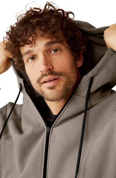 Beyond Yoga Every Body Cotton Blend Zip Hoodie In Birch