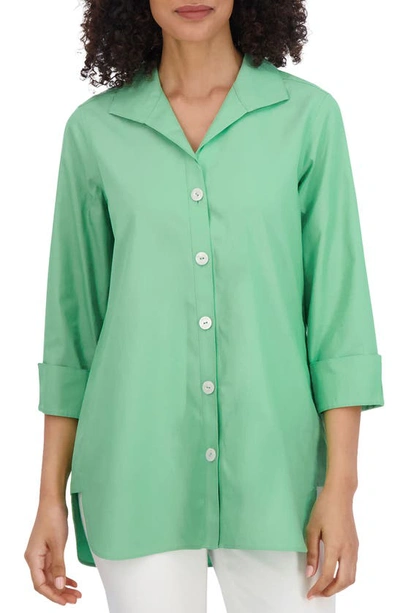 Shop Foxcroft Pandora Non-iron Cotton Shirt In New Leaf