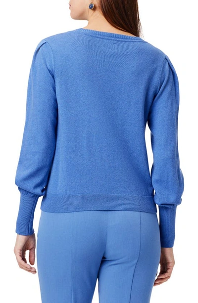 Nic + Zoe Nic+zoe Puff Shoulder Sweater In Morning Glory
