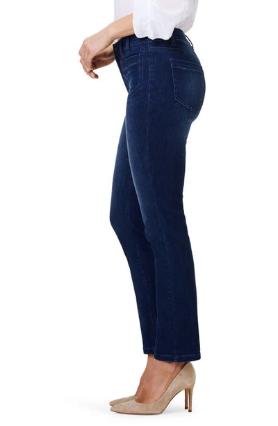 Shop Nic + Zoe Nic+zoe Patch Pocket Straight Leg Jeans In Twilight