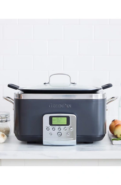 Greenpan Ceramic Nonstick 6-quart Slow Cooker In Graphite