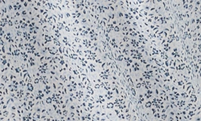 Shop Eton Slim Fit Microfloral Dress Shirt In Lt/ Pastel Blue