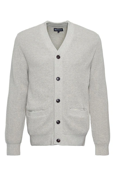 Shop Barbour Howick Cotton Cardigan In Whisper White