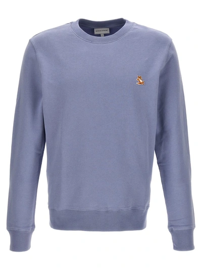 Shop Maison Kitsuné 'chillax Fox' Sweatshirt In Blue