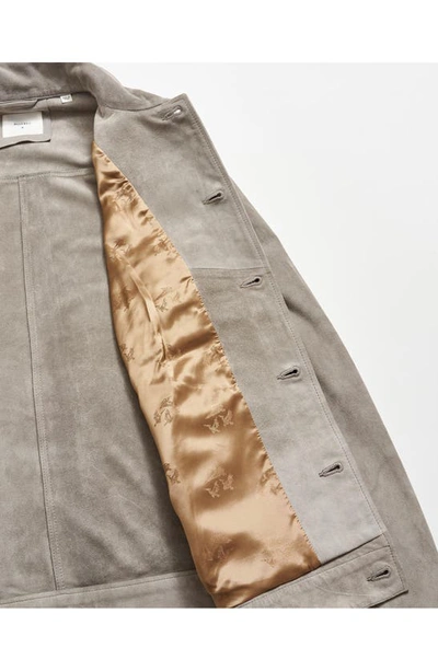 Shop Billy Reid Suede Shirt Jacket In Grey