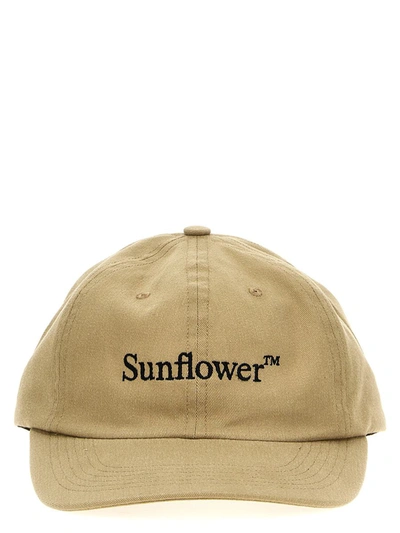 Shop Sunflower Logo Embroidery Cap In Beige