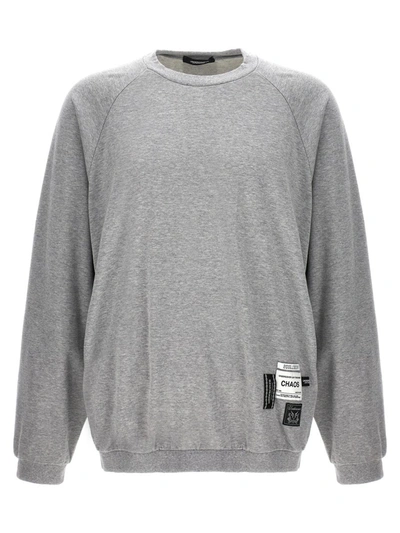 Shop Undercover 'chaos And Balance' Sweatshirt In Gray