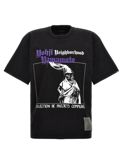Shop Yohji Yamamoto 'neighborhood' T-shirt In Black