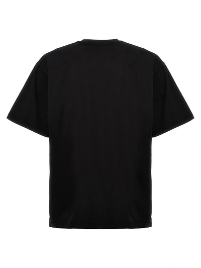 Shop Yohji Yamamoto 'neighborhood' T-shirt In White/black