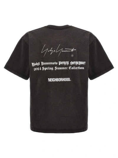 Shop Yohji Yamamoto 'neighborhood' T-shirt In Gray