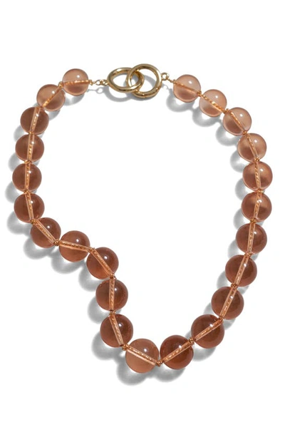 Shop & Other Stories Bead Necklace In Brown