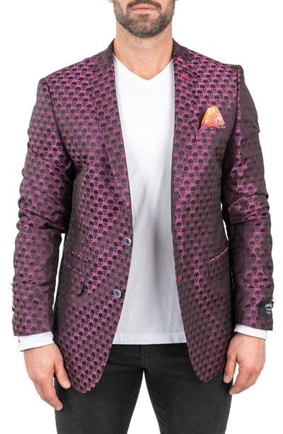 Maceoo Diamondpuff Quilted Bomber Jacket In Pink