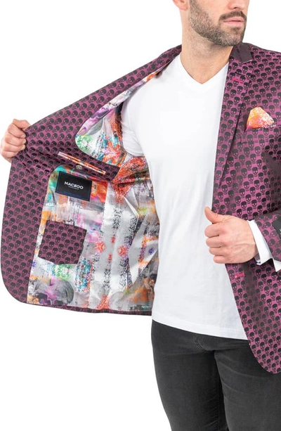 Maceoo Diamondpuff Quilted Bomber Jacket In Pink