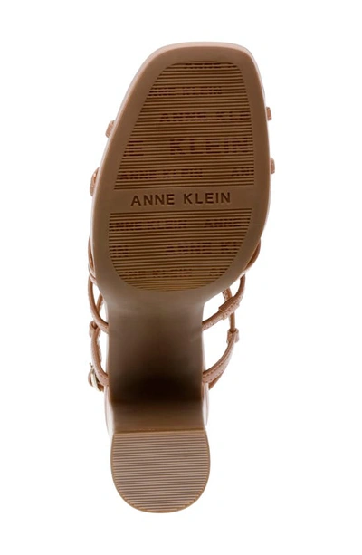 Shop Anne Klein Zenon Platform Sandal In Tan Smooth