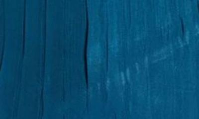 Shop Komarov Beaded Tiered Chiffon Cocktail Dress In Mediterranean Blue