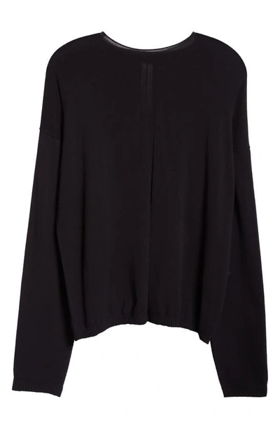 Shop Rick Owens Maglia Rolled Neck Sweater In Black