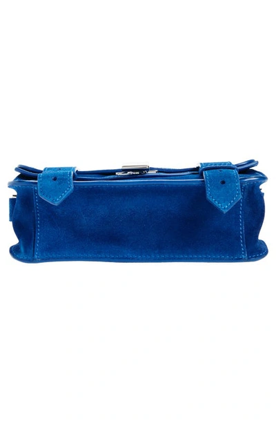 Shop Proenza Schouler Mini Ps1 Suede Crossbody Bag In Electric Blue