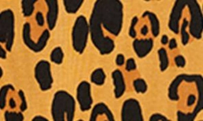 Shop Mini Rodini Kids' Leopard Print Leggings In Beige