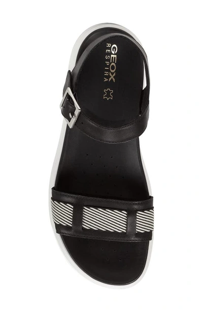 Shop Geox Xand 2.1s Sandal In Black/ Off White