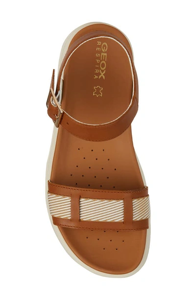 Shop Geox Xand 2.1s Sandal In Ochre/ White