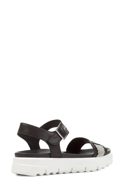 Shop Geox Xand 2.1s Sandal In Black/ Off White