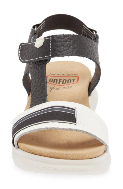 Shop On Foot 90502 Daytona Platform Sandal In Black/ Blanco
