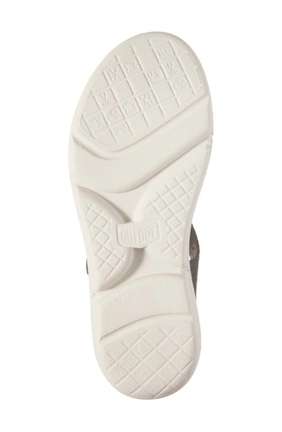 On Foot 90502 Daytona Platform Sandal In Black/ Blanco