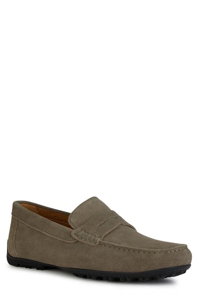 Shop Geox Kosmopolis Grip Penny Loafer In Taupe