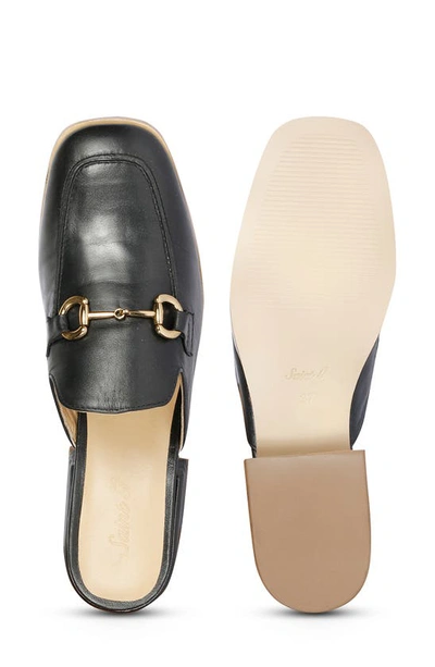 Saint G Savannah Moc Toe Loafer Mule In Black