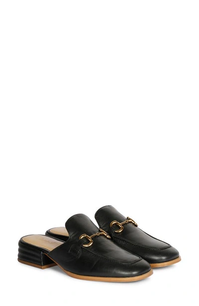 Saint G Savannah Moc Toe Loafer Mule In Black