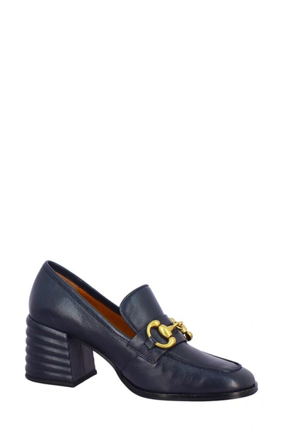 Shop Saint G Vera Loafer Pump In Navy