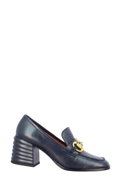 Shop Saint G Vera Loafer Pump In Navy