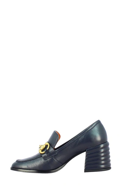 Shop Saint G Vera Loafer Pump In Navy