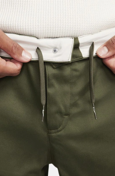 Shop Nike Life Stretch Cotton Chino Pants In Cargo Khaki/ Cargo Khaki