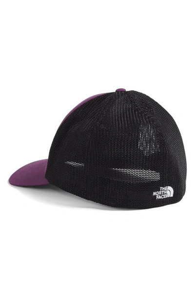 Shop The North Face Truckee Fitted Trucker Hat In Black Currant Purple/ Black