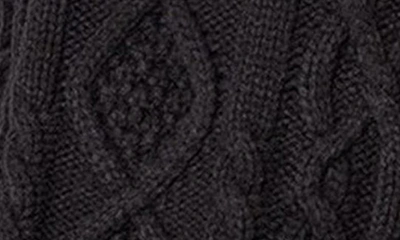 Edikted Women's Oversized Cable Knit Sweater Hoodie In Black