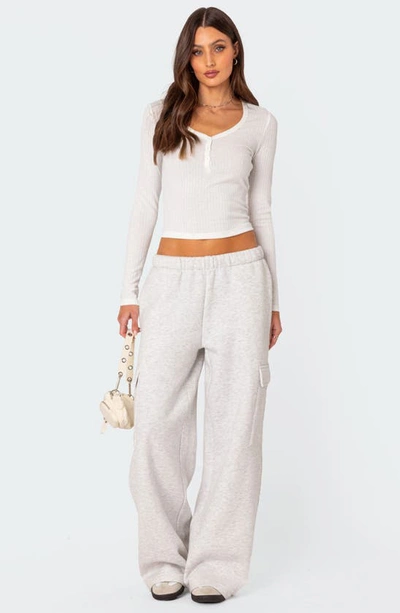 Edikted Women's Noah Point Elle Top In White