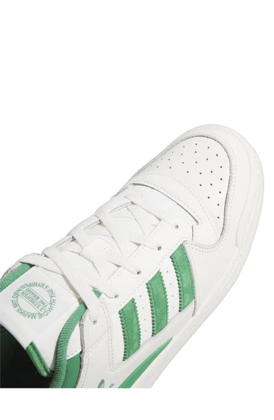 Shop Adidas Originals Forum Court Sneaker In White/ Preloved Green/ White