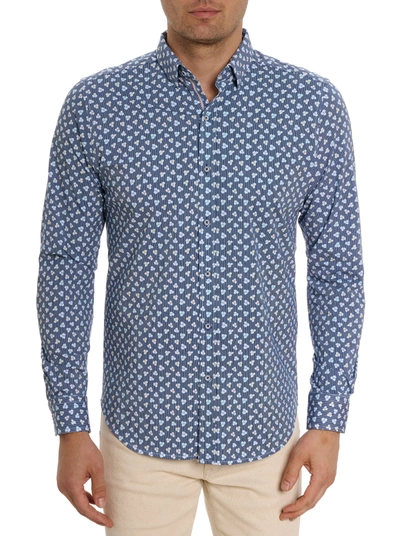 Shop Robert Graham Senan Long Sleeve Knit Shirt In Multi