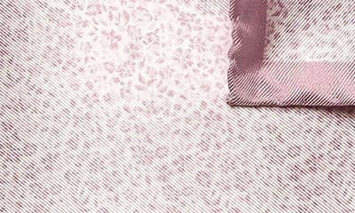 Shop Eton Microfloral Silk Pocket Square In Medium Pink