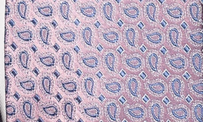 Shop Eton Micropaisley Silk Tie In Medium Pink