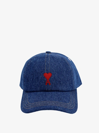 Shop Ami Alexandre Mattiussi Hat In Blue
