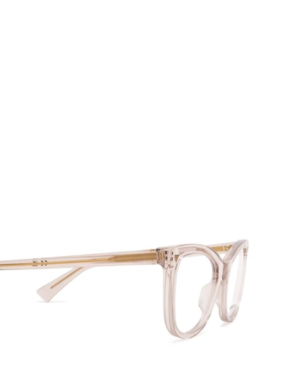 Shop Bottega Veneta Eyeglasses In Nude